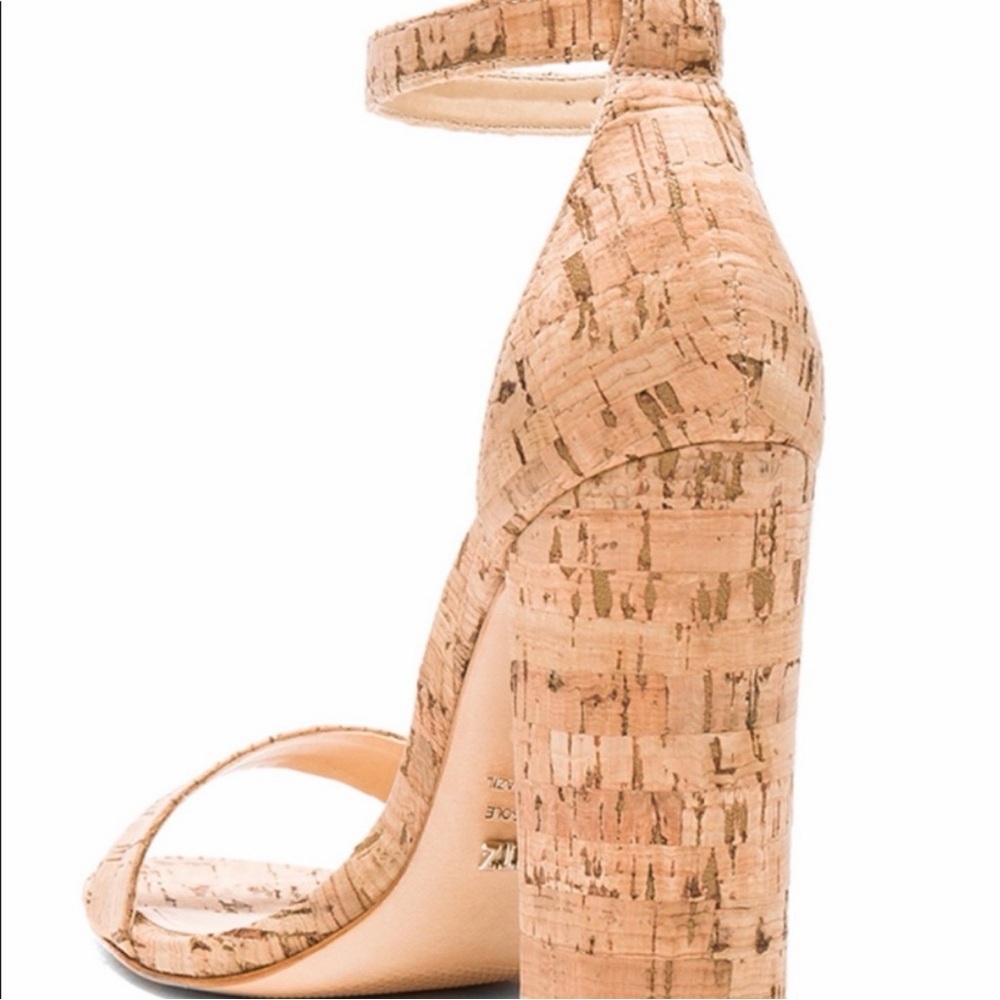 SCHUTZ ‘Enida’ Block Heel Sandal in Tan Cork Size 6.5 - Picture 5 of 16